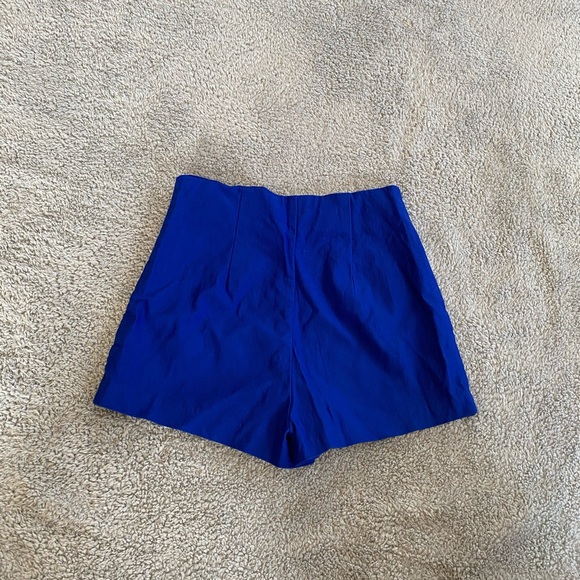 Blue Dress Shorts - Picture 2 of 3